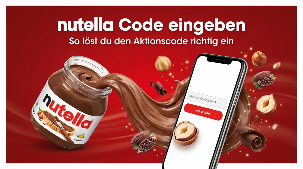 nutella Code eingeben, Aktionscode Schritt für Schritt einlösen